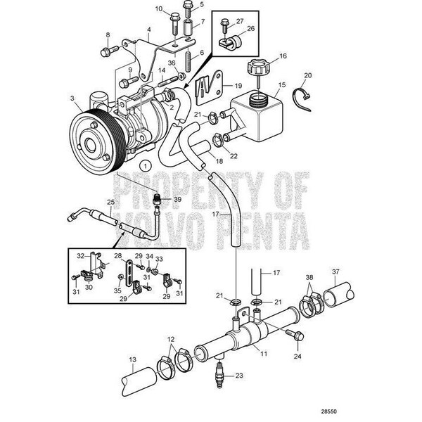 Volvo Penta Power Steering Pump V2 22797782 Zoro